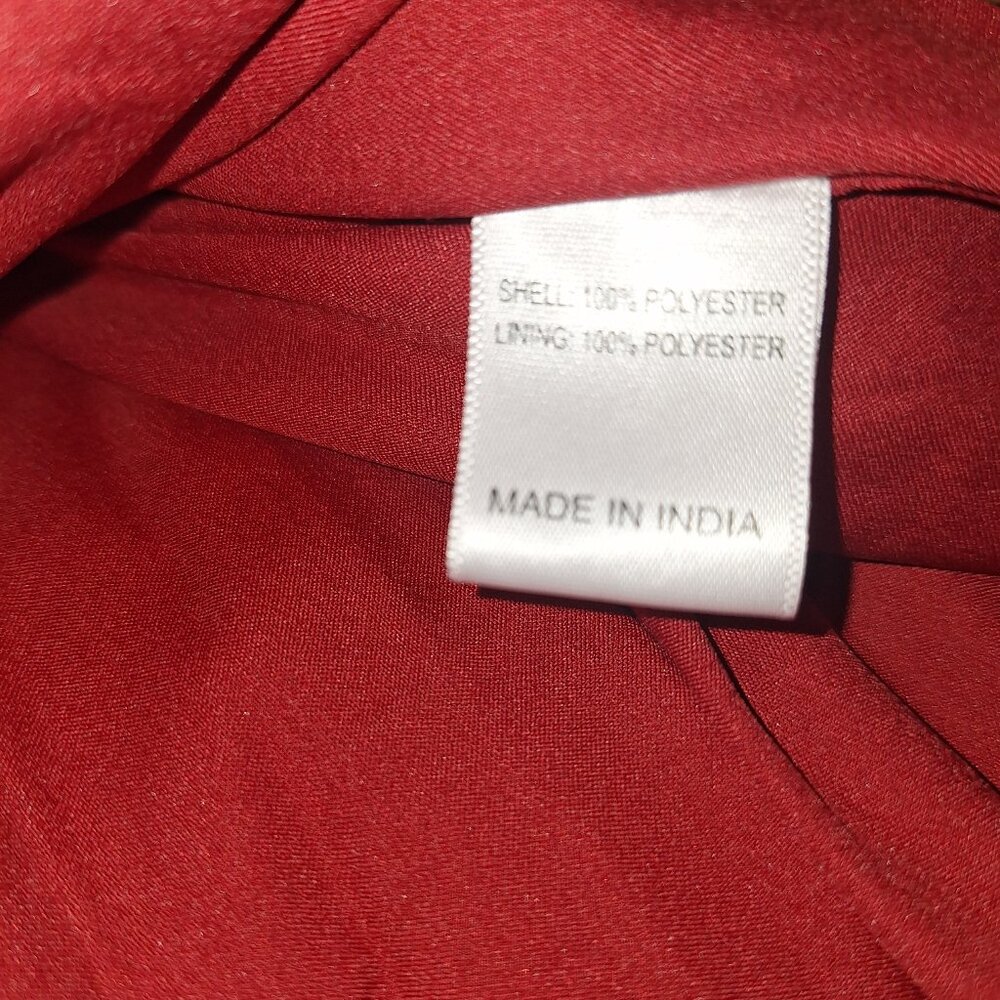 NWT Ivey City Co Mi Amor belted long sleeve red dress size XL party formal - Picture 12 of 12